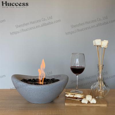 China Fuel Burner Fireplace Tabletop Stored Bio Bio Ethanol Hammered Outdoor Tabletop Fire Pit for sale