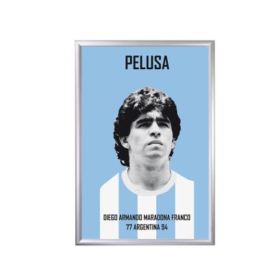 China Maradona wholesale snap factory price poster aluminum frame for promotion die cut for sale