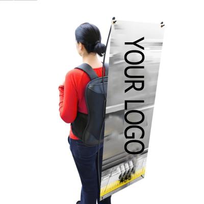 China Customized cheap outdoor sale street advertising backpack flying flag for promotion for sale