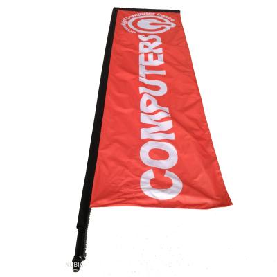 China FLYING All UTE Welcome 2017 Outdoor Best Quality Giant 7 Meter Water Flood Outdoor Flagpole Stand-Out Flag for sale