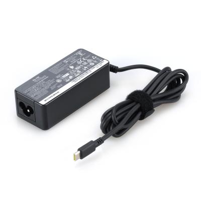 China 45W Laptop Type USB C Laptop Charger For Lenovo Chromebook ThinkPad T480 T480s T580 T580s 45 Series c330 s330 c340 s340 100e 300e 500e for sale