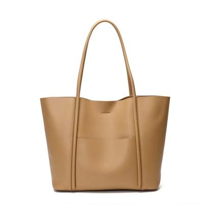 China Water Resistant Ladies Tote Bag Luxury Designer Style Simple Casual Shoulder Fashion Leather Women One Tote Bag for sale