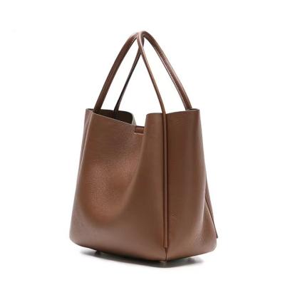 China Simple and fashionable new high quality designer trend tote bag simple and fashionable hand-held diagonal leather women's bag shoulder bag for sale