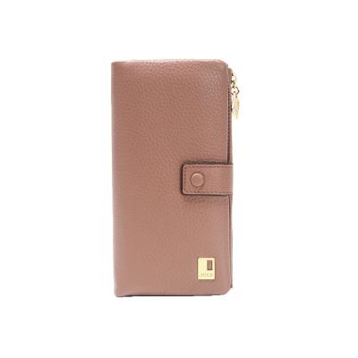 China OEM Factory Women's Cell Phone Wallet Lady's Long Purse Clutch Purse Real Genuine Leather Genuine Leather Anti-theft Phone Bag for sale