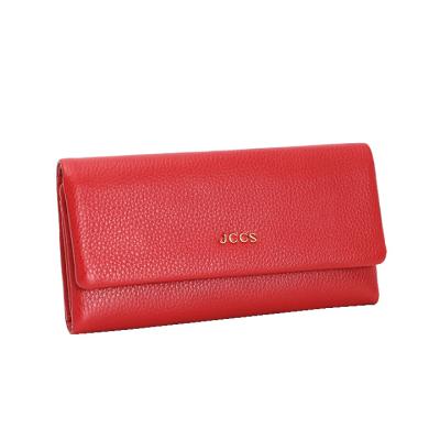 China 2022 Anti-theft Leather Triple Wallets Cell Phone Credit Card Wallets Ladies Latest Design Clutch Bags Women Long Vegan Wallets for sale