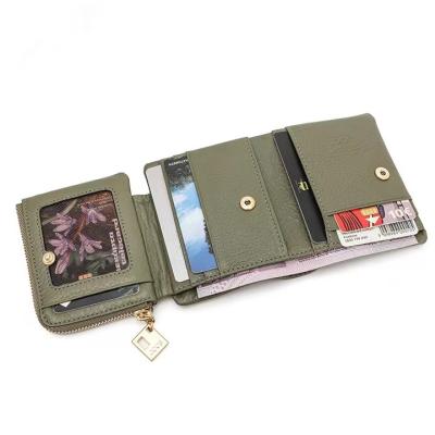 China Multi-functional ultra-thin casual simple short wallet anti-theft wallet for sale