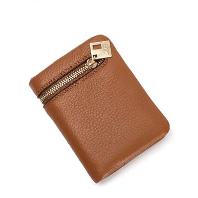 China Famous Mini Women Wallets Purses Female Small Waterproof Leather Wallet Short Coin Zipper Purse Credit Card Holder Wallet for sale