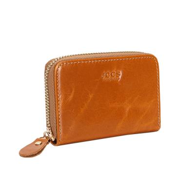 China Multifunctional Mini Wallet Ladies Men Ladies Credit Card Holder Slim Wallet Single Zipper Anti-theft Leather for sale