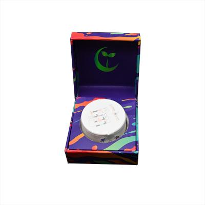 China Automatically Disposable Closed Concentrate Wax Container Glass Jar Cardboard Packaging Box With EVA Foam Insert for sale