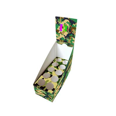 China Recycled Materials Custom Recycled Colored Printed Cardboard Paper Counter Display Box For Retail for sale