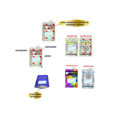 China Recyclable custom printed CR outlet zipper pouch kid edibles cookie packaging heavy duty ziplock bags for sale