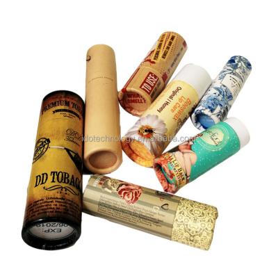 China Recyclable Custom Biodegradable Round Printing Food Grade Cylinder Kraft Cardboard Paper Tube Packaging for sale