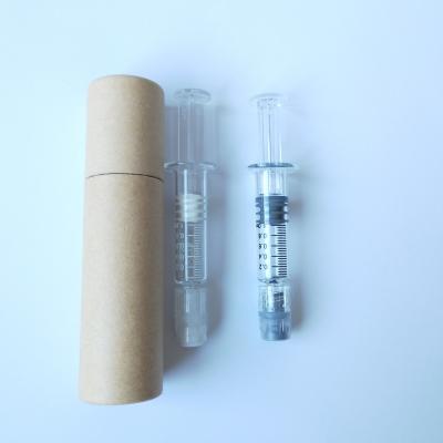 China Handmade Custom Logo Luer Lock 1ml Syringe Paper Tube Glass Packaging for sale