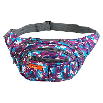 China Men's And Women's Sports Camouflage Waist Bag Chest Bag Waterproof Outdoor Riding Logo for sale