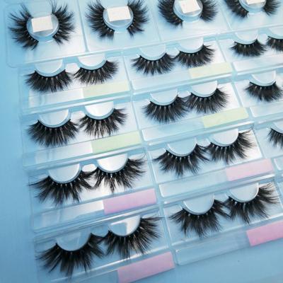 China False Mink Eyelashes Real Mink Eyelash Vendor Full Private Label 25mm Strip Thick Dramatic False Eye Lashes With Eyelash Packing Box for sale