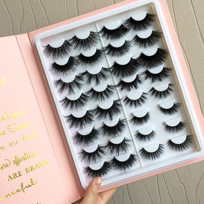 China Thick 27mm 25mm lashes book 3d wholesale vendor mink eyelashes ,private label full strip 3d 25mm mink eyelashes packaging box for sale