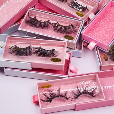 China Thick Mink Eyelash Wholesalers 20-25 Mm Premade Lashes Square Lashes Boxes for sale