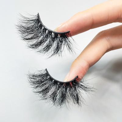 China Fluffy; Lively ; Real 25mm 27mm thick 3d mink eyelashes false eyelashes 3d mink eyelashes hair curler brush curler brush lashses thick with logo for sale