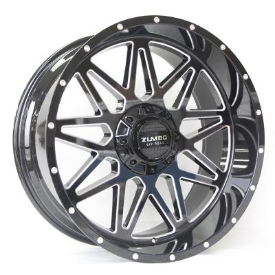 China Car Trailer Wheel Rim A0107 Aluminum Wheel Offroad 5x114.3 Rims 20 Inch 20 Inch 22 Inch 24 Inch Deep Dish Design for sale