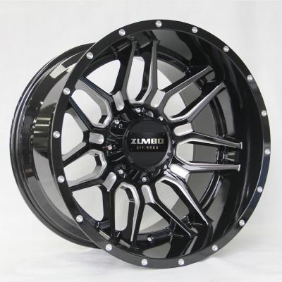 China New Design A356 Off-Road Alloy 20 Inch Black Gloss /gloss Milled/Machined 4X4 Wheel /truck/jeep/4x4 A0141 Wheels Aluminum Rim for sale