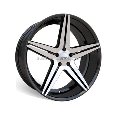 China Upset Wheel Z92 5x114.3 rims 20 inch popular design color wheel alloy car aluminum wheel gloss black machined/semi black auto part rines for sale