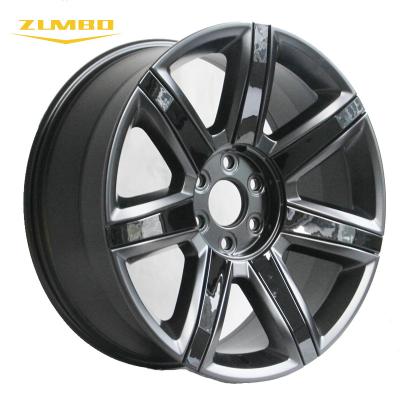 China Wholesale 20 Inch Replica Wheel F7197 22 Inch Semi Black Alloy Wheel Rim With 7 Spoke 6x139.7 for sale