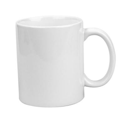 China Custom Viable Luxury White Coffee Mug Porcelain Logo Mug Manufacturer 11oz Ceramic Mug Viable for sale