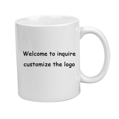 China Viable Popular Top Grade Ceramic White Mug Customizable Logo Heat Transfer Ceramic Mug For Sublimation for sale