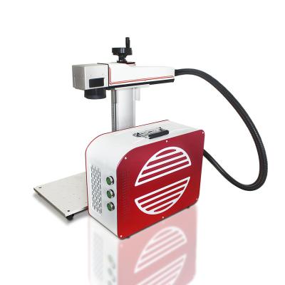 China Laser marking portable metal fiber laser marking machine for ABS, plastic laser engraving machine 30w price for sale