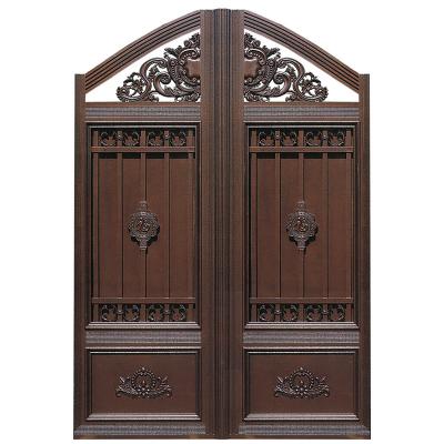 China Custom-made modern exterior large iron gate double gate entry courtyard villa single open door for sale