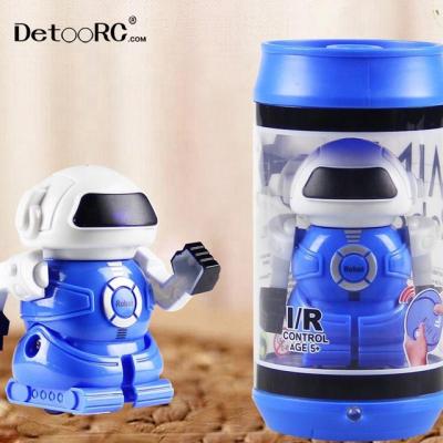 China Toy Detoo Infrared Control Battery Operated Small For Kids 3 Years Old Robot Toys In Box Car Robots Mini Robot Toy For Kid for sale