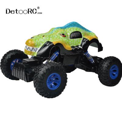 China Radio Control Toy Detoo Off Road Monster Truck 1:14 Dinosaur Toy Plastic RC Car Toys Cars For Kids for sale