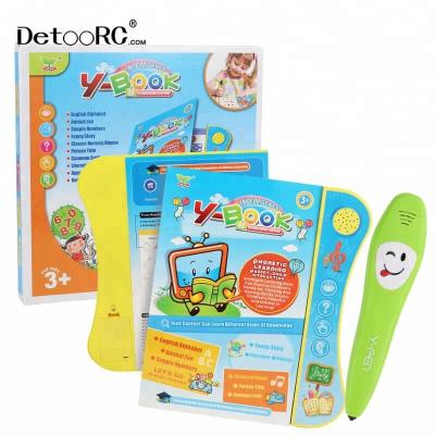 China Detoo Funny Educational Toys Children Study Books With Pen Kids Smart Reading Teaching Machine for sale