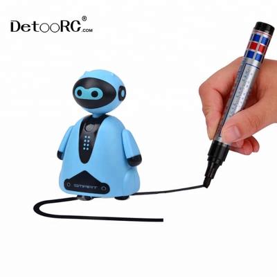 China Follow The Line Robot Detoo Kids Gift Robot Toy Kids Inductive Line To Follow Educational Toys Hot Toys For Christmas 2018 for sale