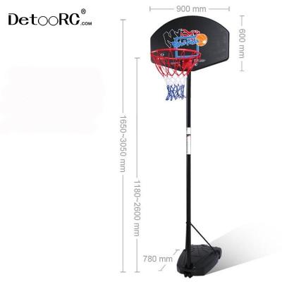 China Basketball Stand Detoo Large Size Basketball Match Sports Toys Toddler Adjustable Movable Basketball Hoop for sale