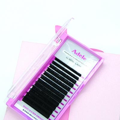 China Natural Soft Special Flare Lashes Extension Russian 0.07mm Cilia Silk Individual Lashes C D Loop 11mm12mm Volume Eyelash Extension for sale