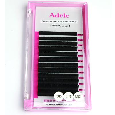 China Adele Qingdao Wholesale Eyelash Extension Full Volume Eyelash Extension High Quality Seller Customized PBT Korean Eyelash Extensions for sale