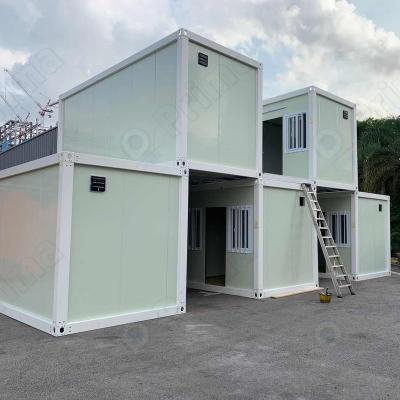 China Modern portable prefab modular flat pack lowes container house ready made container house garage storage for sale