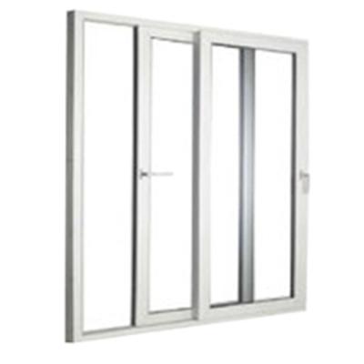 China Hot Selling High Quality American Standard UPVC Double Magnetic Screen Glass Door Made in China for sale