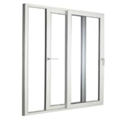 China Newest price magnetic high quality best style main screen doors design UPVC doors with double grilles glass door for sale