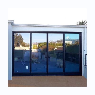 China Elegant Magnetic Screen Design Aluminum Alloy Door For Luxury House Modern Aluminum Sliding Door for sale