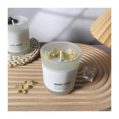 China Birthdays Christmas Celebration Fragrance Style Can Be Customized Outdoor Activities Wedding Flower Dried Fruit Flavor Home Orange Candle for sale