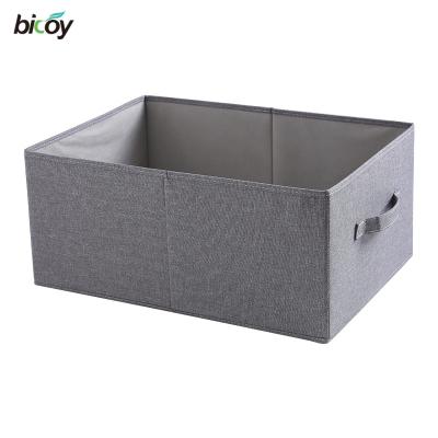 China Unfolding Sustainable Wholesale Cotton And Canvas Portable Home Storage Box for sale