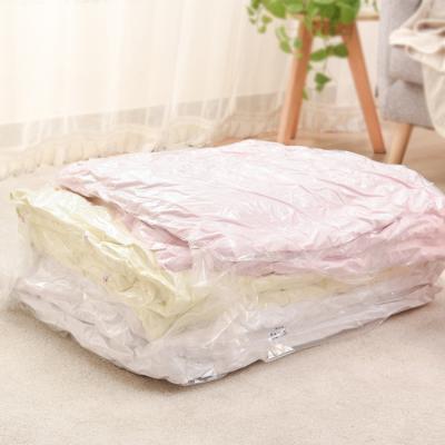 China Wholesale Viable Reusable Portable Compression Sealed Bag With Vacuum Air Vacuum Compression Bag Large Comforter Storage Bag for sale