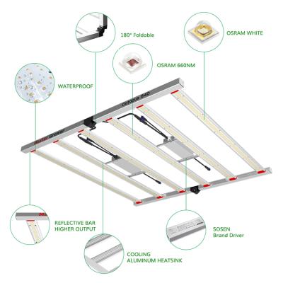 China 2021 Hot Sale 5ft x 5ft Led Grow Lamp Foldable Dimmable Full Spectrum 640w Led For Growing Light for sale