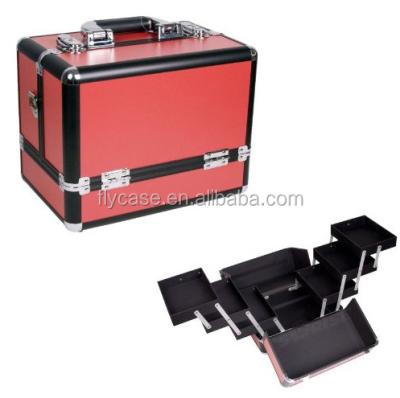 China See Photos Diamond Carry Case Large Aluminum Metal Makeup Case For Cosmetic Tool Storage With Travel Case for sale