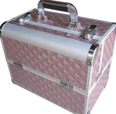 China See Photos 2015 Silver New Color Aluminum Cosmetic Case Makeup Case With Makeup Nail for sale