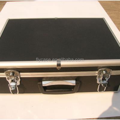 China Storage display and carry 2013 aluminum tool case, black instrument\equipment\storage box with handle and lock. for sale