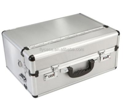 China See Photos Aluminum Silver Laptop Briefcase With Shoulder Strap for sale