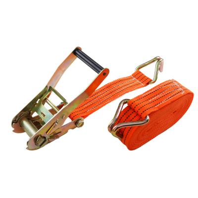 China Polyester 50mm Claw 5000kg Hooks Ratchet Strap Cargo Lashing for sale